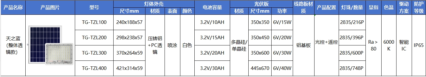 太陽能投光燈-天之藍(圖1)